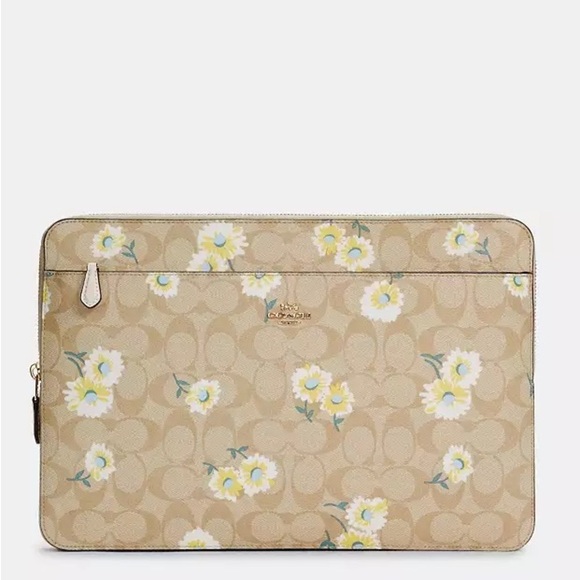 Coach Handbags - Coach Signature Daisy Laptop Sleeve NWOT